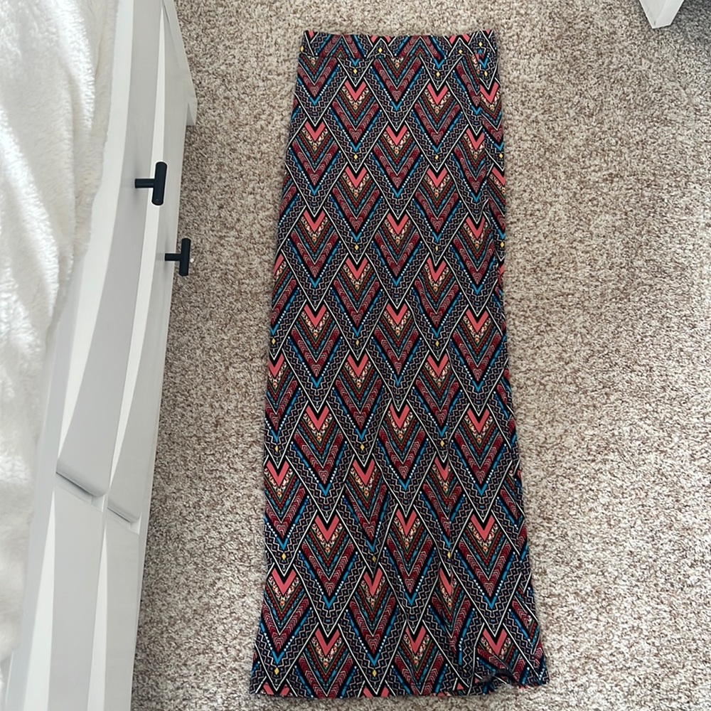 Multicolored pencil skirt